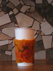 Finished Orange Cuff