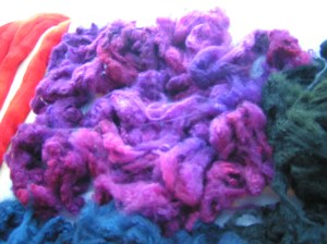 Magenta/Purple Dyed Merino
