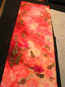 Placing Fusible Web Leaves