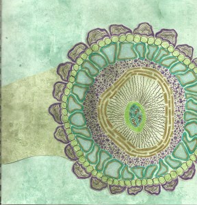 Greens and Purple Circle