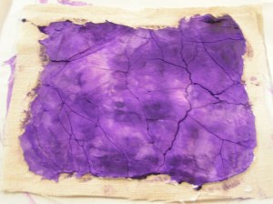 Cracked Plaster on Burlap