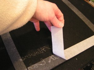 Peeling Off Paper Backing