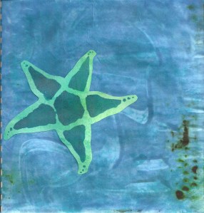 sketchbook blue starfish