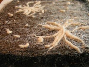 Close Up of Felted Picture by Angela