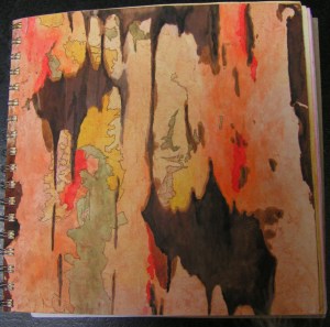 Orange Brown Sketchbook Page