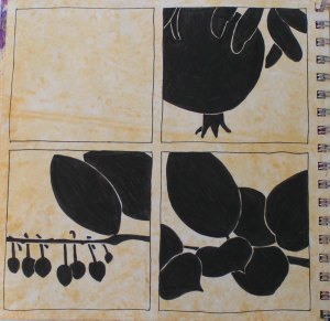 Black & White Design in Sketchbook