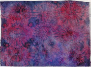 Stitched Soy Wax Shibori Circles