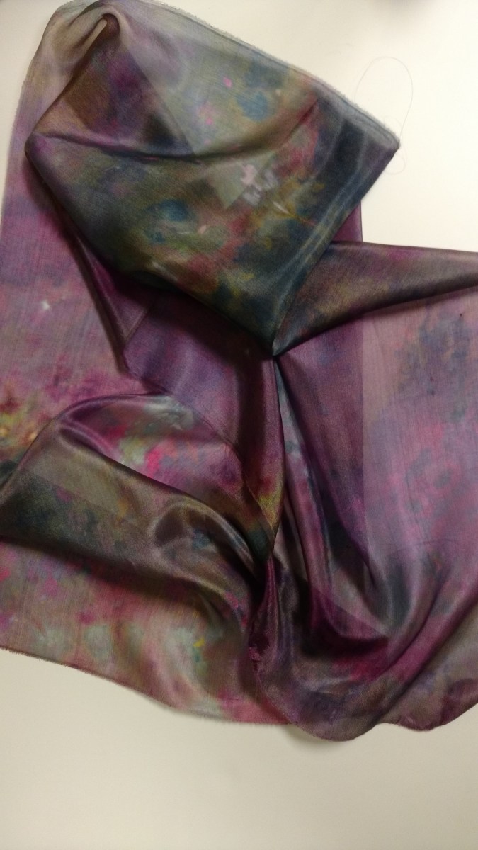 Silk dyed by Ruth Lane