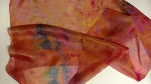 Silk dyed by Ruth Lane