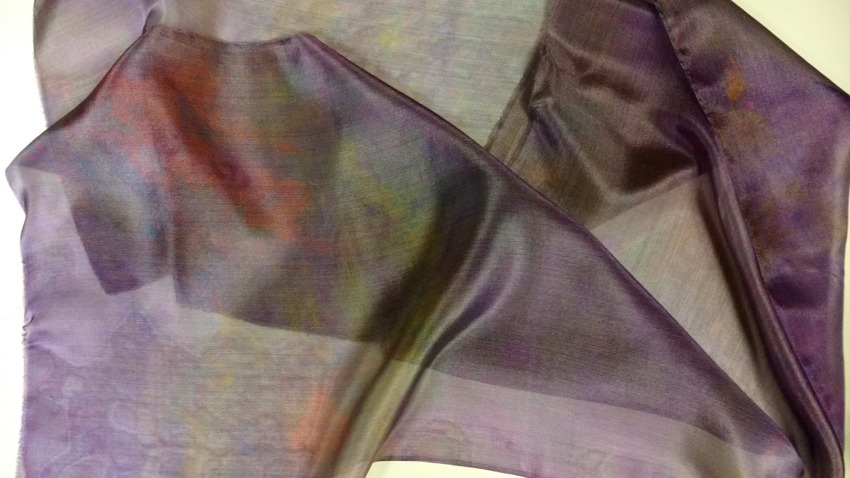 Silk dyed by Ruth Lane