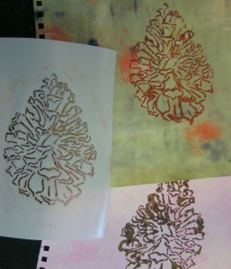 Pine Cone Stencil