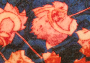 Printed and Stitched Felt Close Up